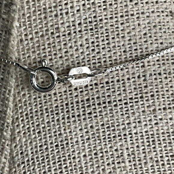 14" Silver 925 Box Chain Necklace Delegate Simple Classy - Picture 6 of 6